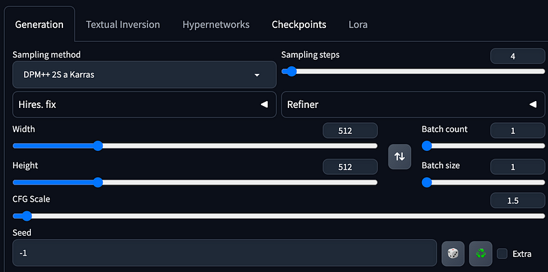 Basic settings overview