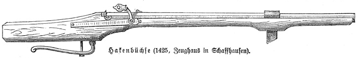 A 15th-century arquebus used by the Black Army