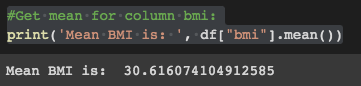 Updated BMI column without NAN