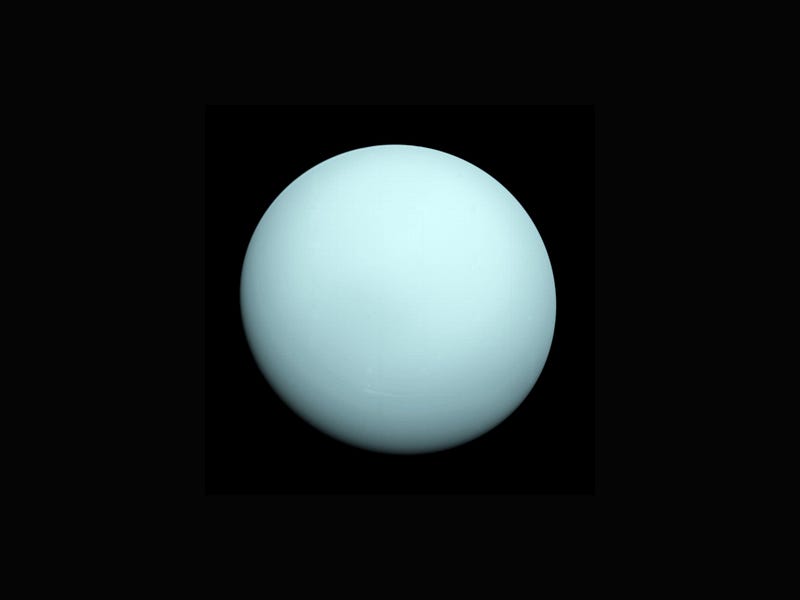 Uranus, the tilted planet.