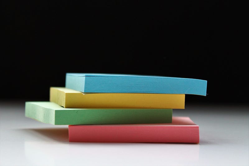 Colorful litmus paper on a kitchen table