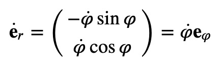 Chain rule applied to curvilinear coordinates