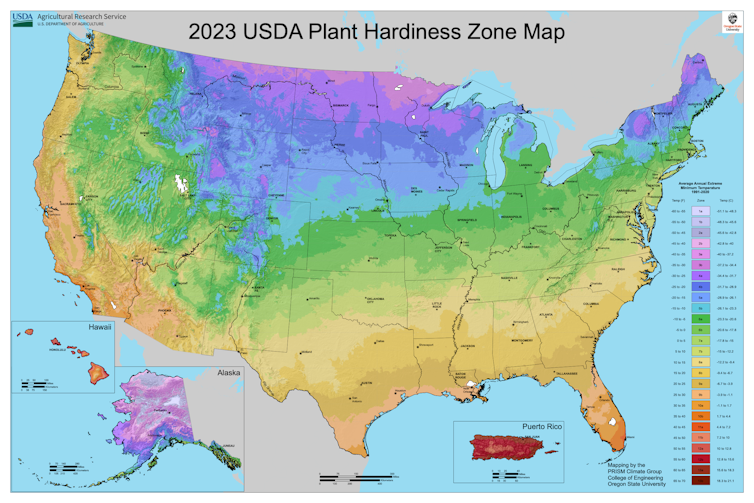 Updated Plant Hardiness Zones Overview