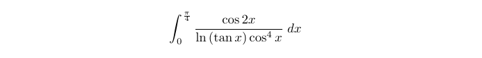 Adjusted Integrand for Weierstrass