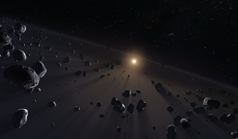 Image of the asteroid belt