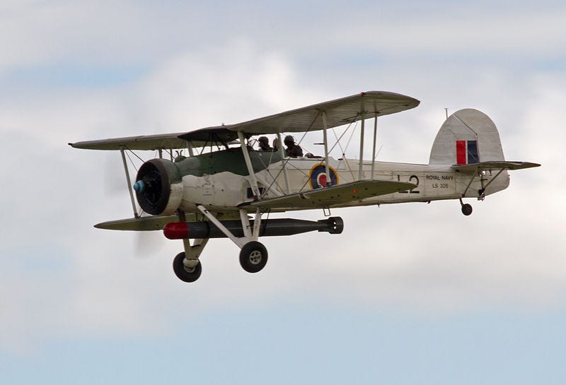 Image of a Fairey Swordfish aircraft