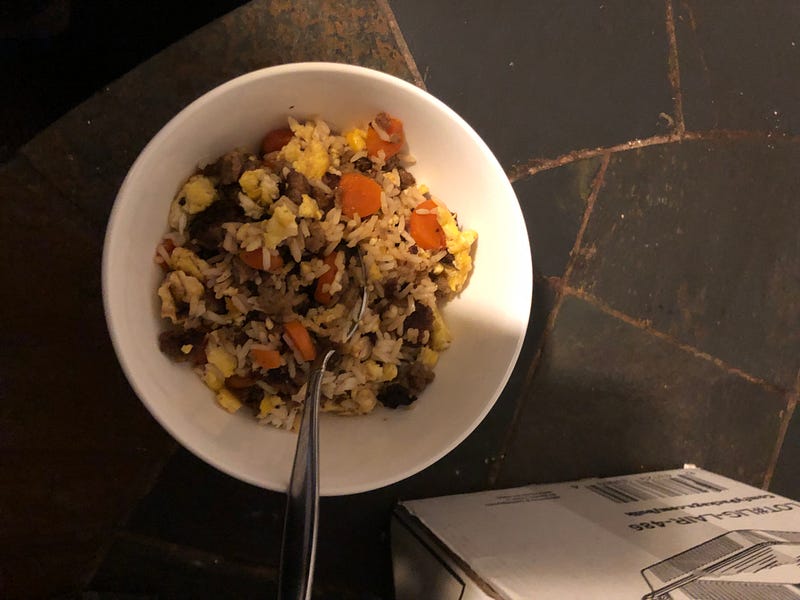 Fried Rice Made from Leftover Ingredients