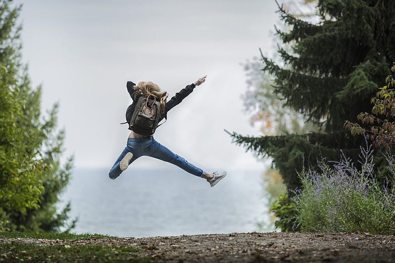 A woman celebrating her new identity