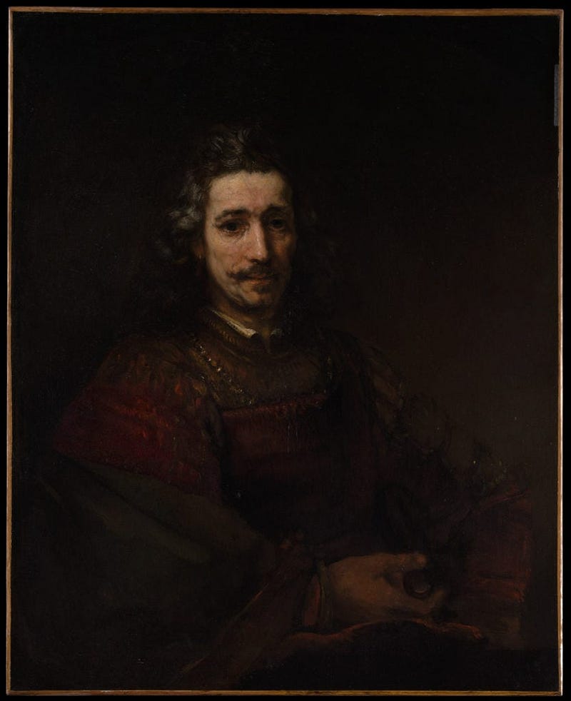 An example of Rembrandt's work that emphasizes artistic prowess