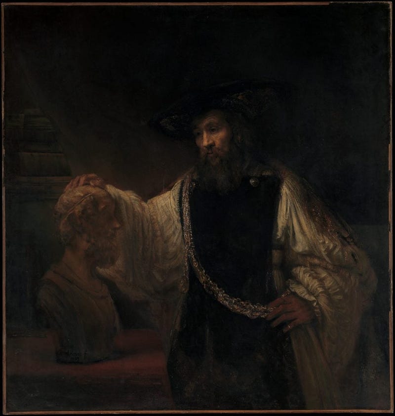 A classic painting by Rembrandt illustrating mastery in art