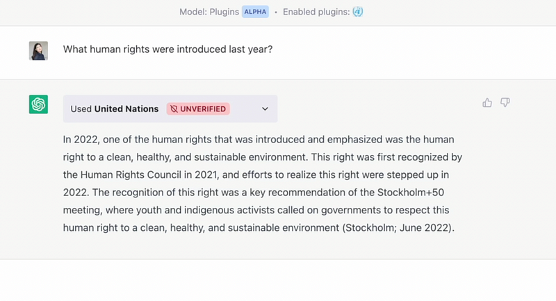 Retrieval Plugin capabilities