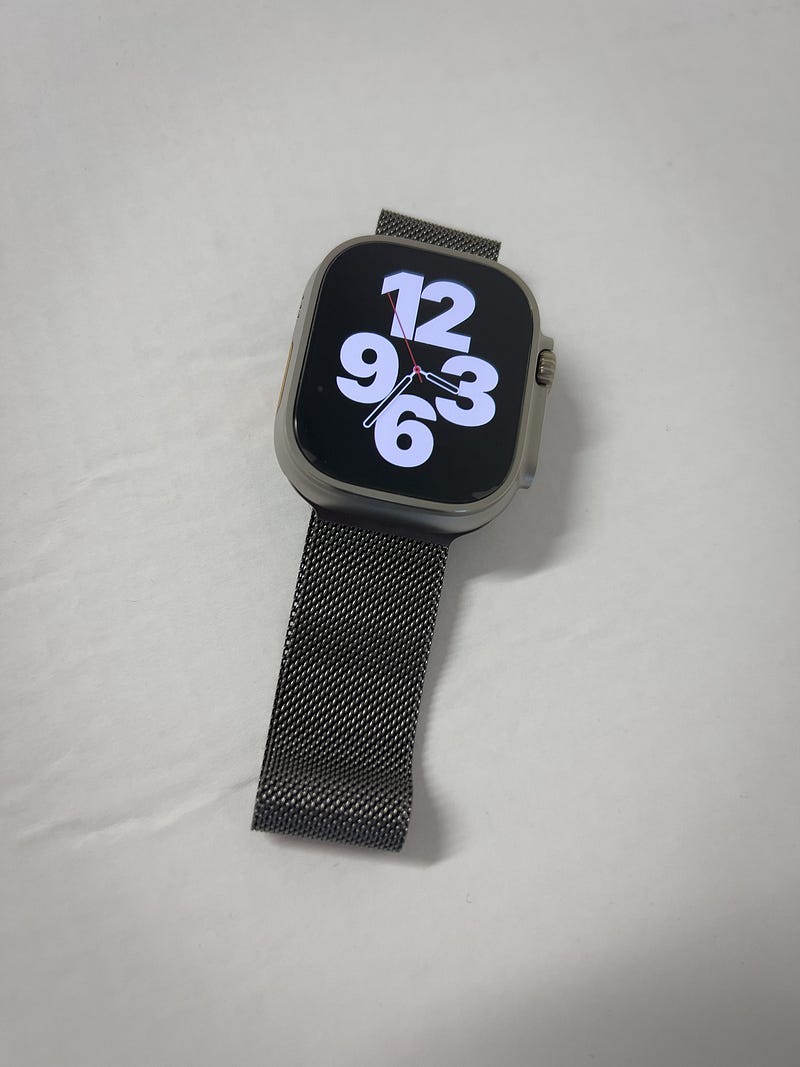 Milanaise band on Apple Watch Ultra 2