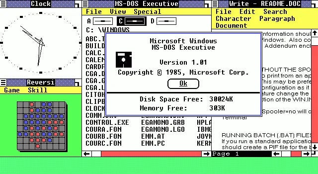 Early user interfaces of macOS and Windows