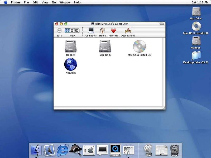 Comparison of Mac OS X and Windows XP