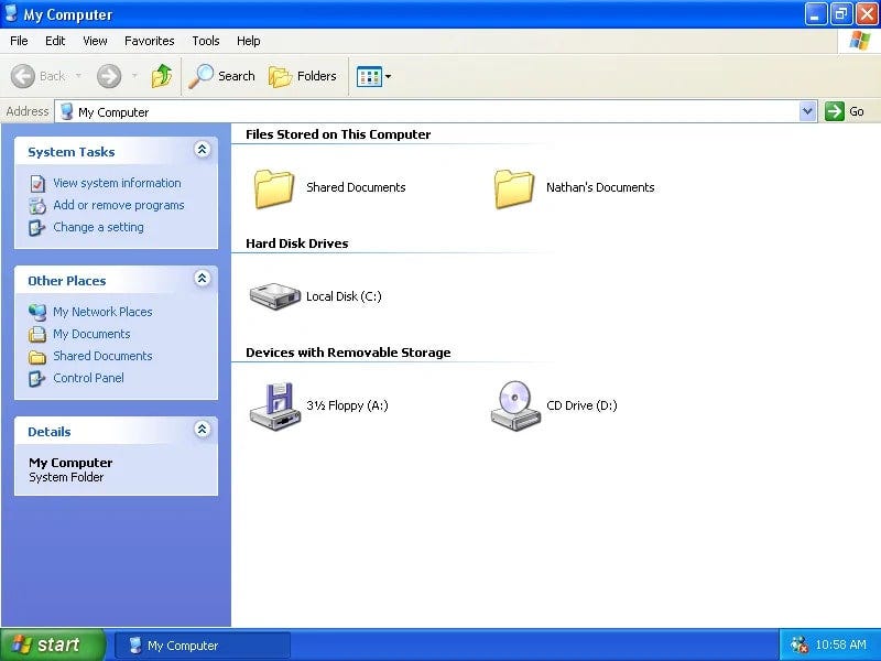 Mac OS X and Windows XP user interfaces