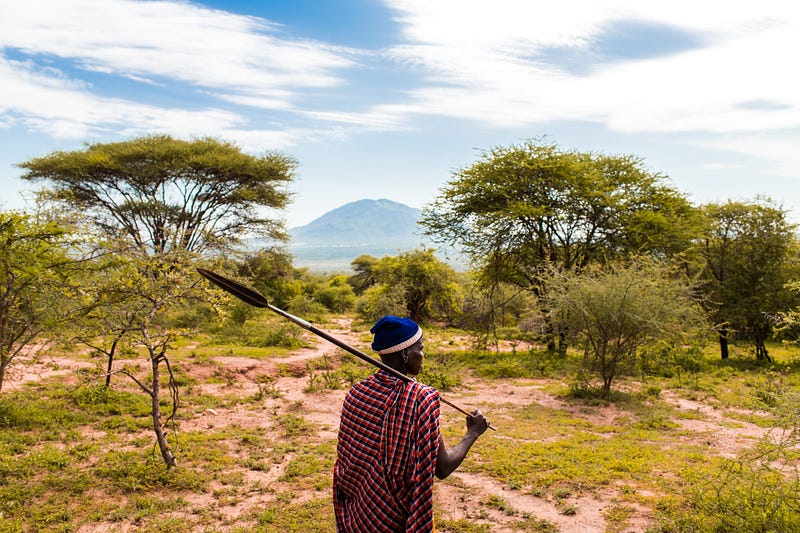 A guide in Tanzania's wilderness