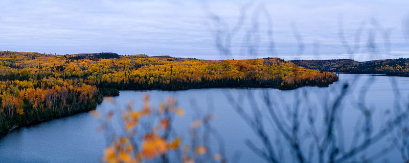 A panoramic view from Honeymoon Bluff, Minnesota