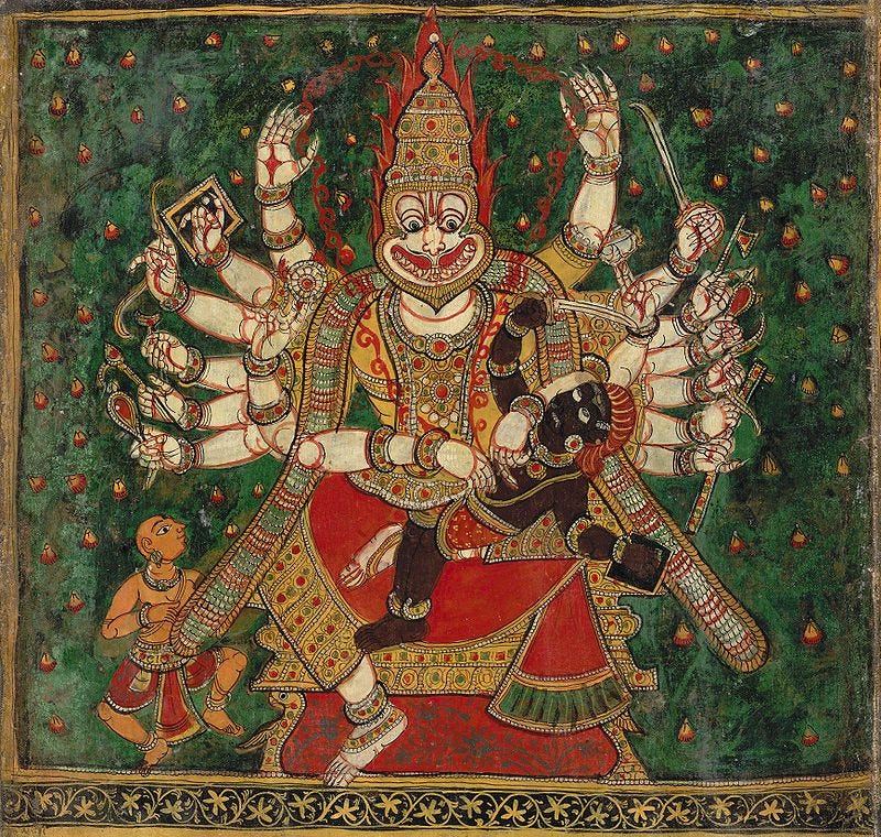 Narasimha, the lion-man avatar of Vishnu