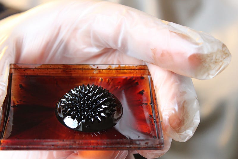 Ferrofluid Robot in Action