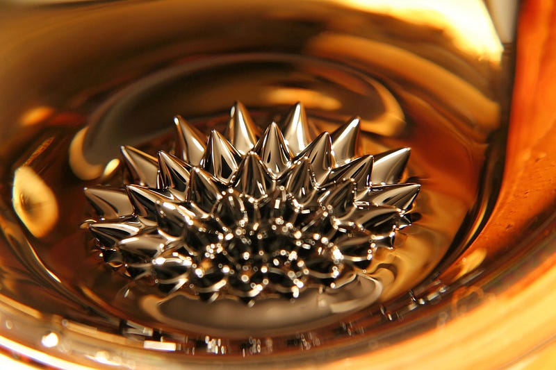 Ferrofluid in Magnetic Action