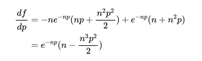 Derivation steps for maximizing probability