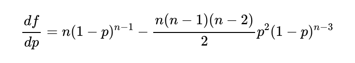 Simplified differentiation result