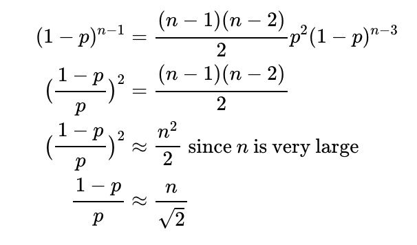 Finding maximum probability condition