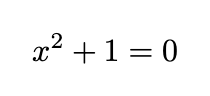 The equation with no real solution