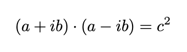 Factorization with imaginary numbers