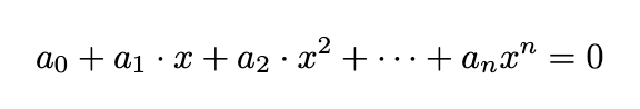 Polynomial equations and their solutions