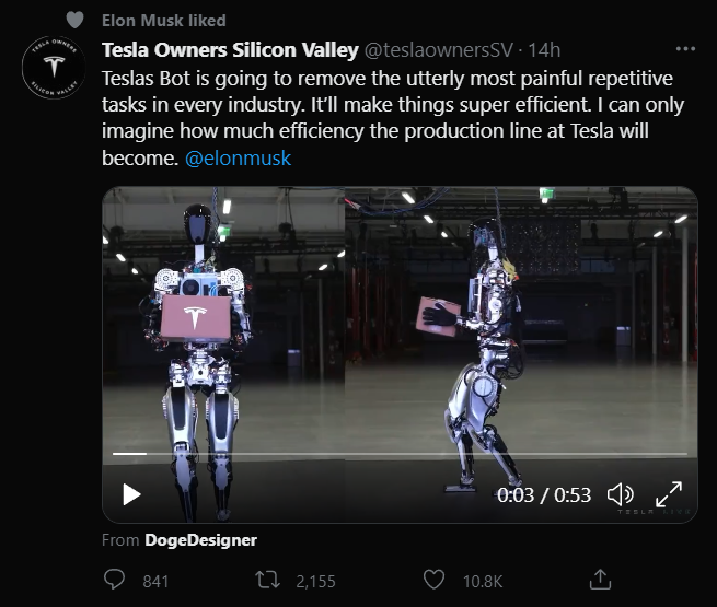 Tweet showcasing the future of industries