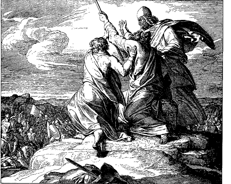 Artistic representation of Moses's staff