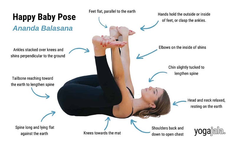 Happy Baby Pose for relaxation