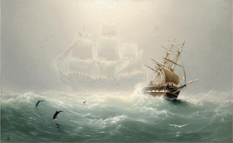 The Flying Dutchman ship depicted in art