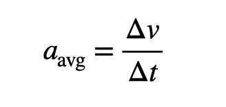 Video analysis for average acceleration