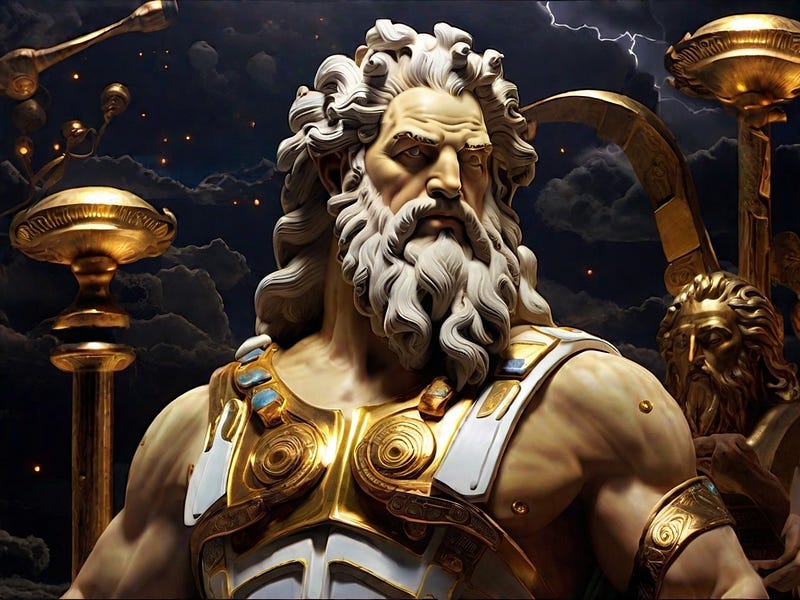 Zeus, a key figure in Greek mythology