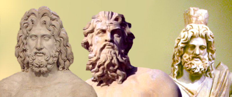 Zeus, Poseidon, and Hades, key figures in mythology